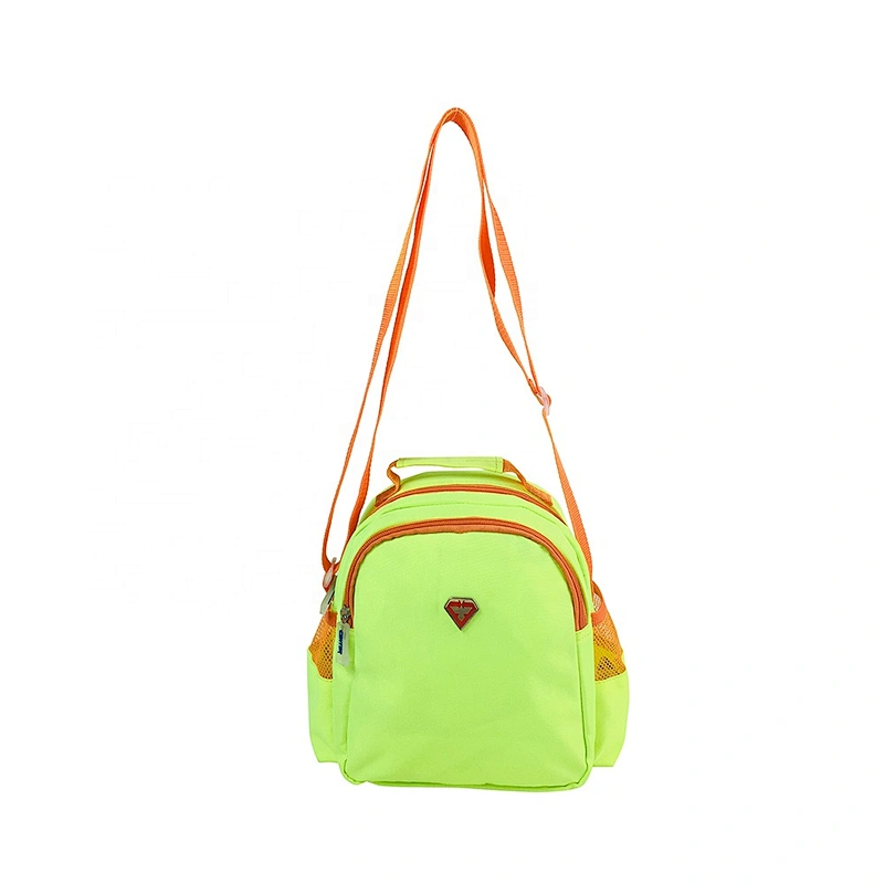 High quality insulated cooler box bags deliver lunch food delivery with custom logo thermal fluorescent green fabric for kids