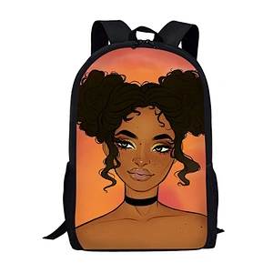 Customized Transborder African girls Backpack a cartoon Backpack for children