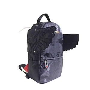 Wholesale Trendy Travel Mini Bag Backpack Soft Polyester Girl Bag School Small Waterproof Kids backpack with wings