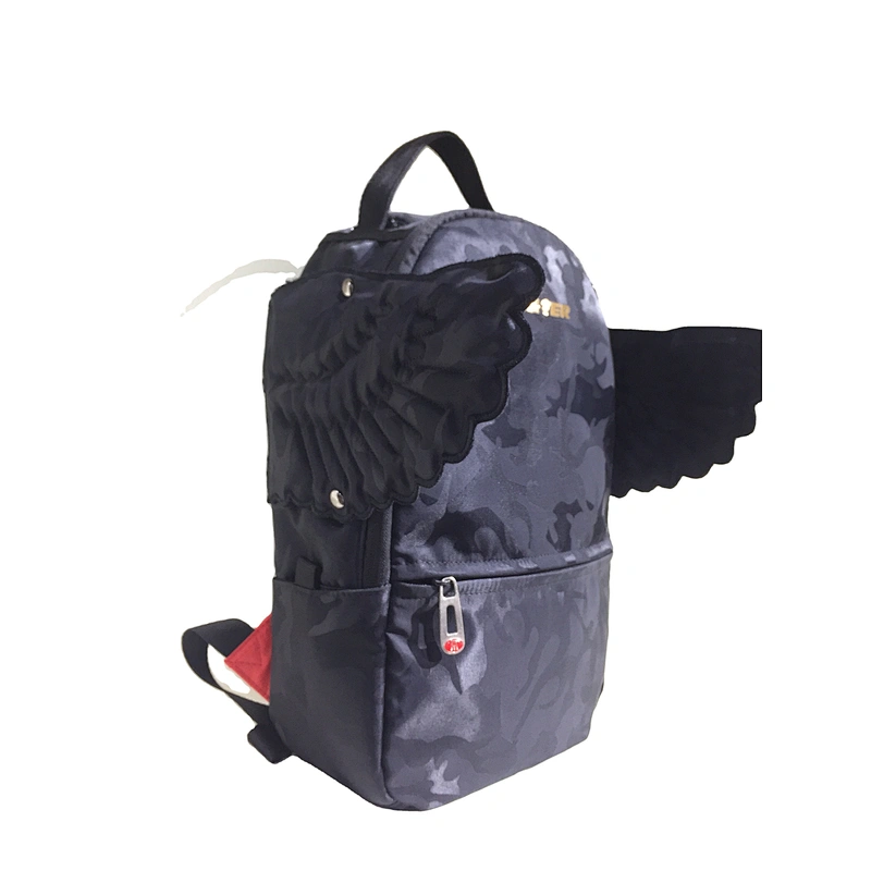 Wholesale Trendy Travel Mini Bag Backpack Soft Polyester Girl Bag School Small Waterproof Kids backpack with wings