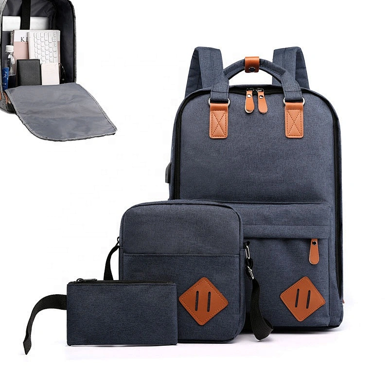 2020 Fashion Anti-Theft Large Capacity 17 Inch Laptop Backpack Usb Compartment travel set backpack