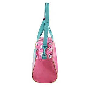 OEM/ODM Lady Girls Children Fashion Golden shiny school Customized Logo Style kids fashion pvc handbags with shiny fabric