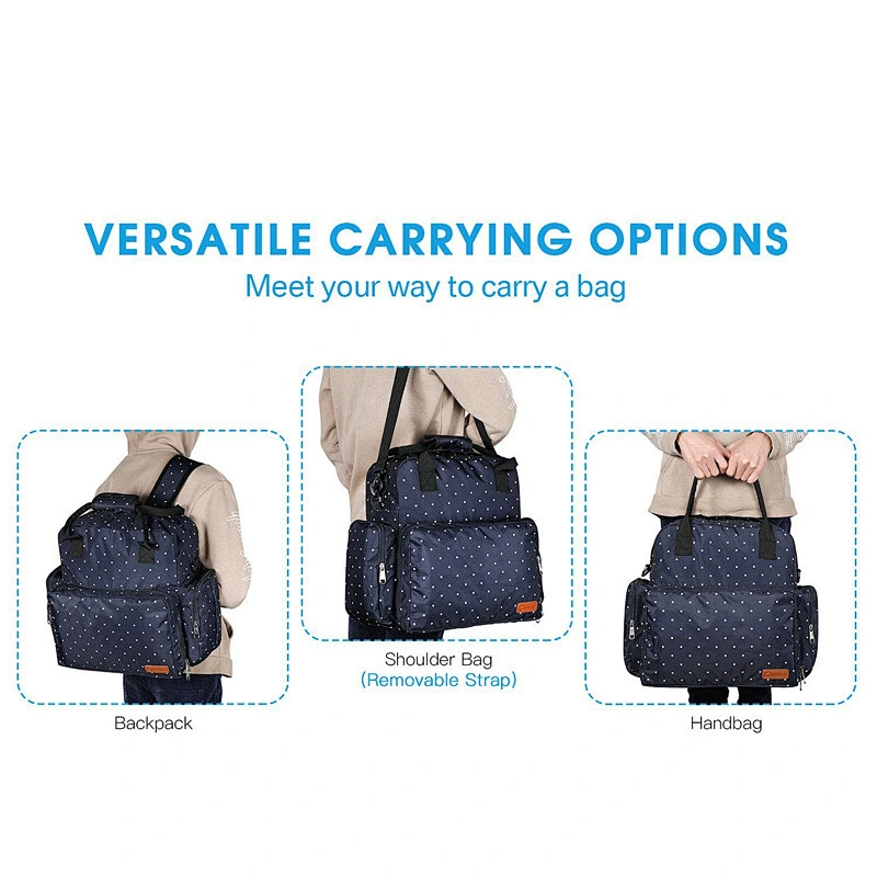Large Diaper Bag Baby Nappy Tote Bag Maternity Diaper Shoulder Bag Organizer Multi-Function Travel Backpack