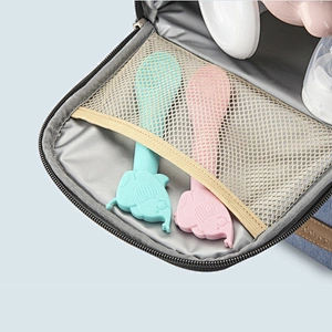 Double Layers Breast Milk Bottles maternity mummy Pumping Bag Breast milk Pump Bag Tote with Cooler Compartment
