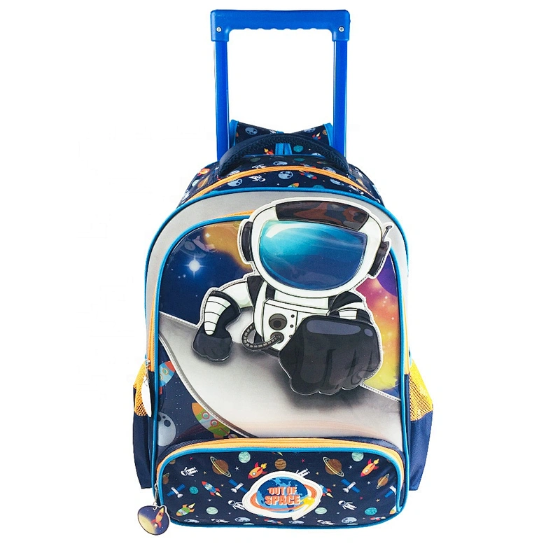 2020 Cartoon Space Trolley traveling bag kids luggage trolley bags Trolley school bags With Wheels