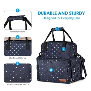 Large Diaper Bag Baby Nappy Tote Bag Maternity Diaper Shoulder Bag Organizer Multi-Function Travel Backpack