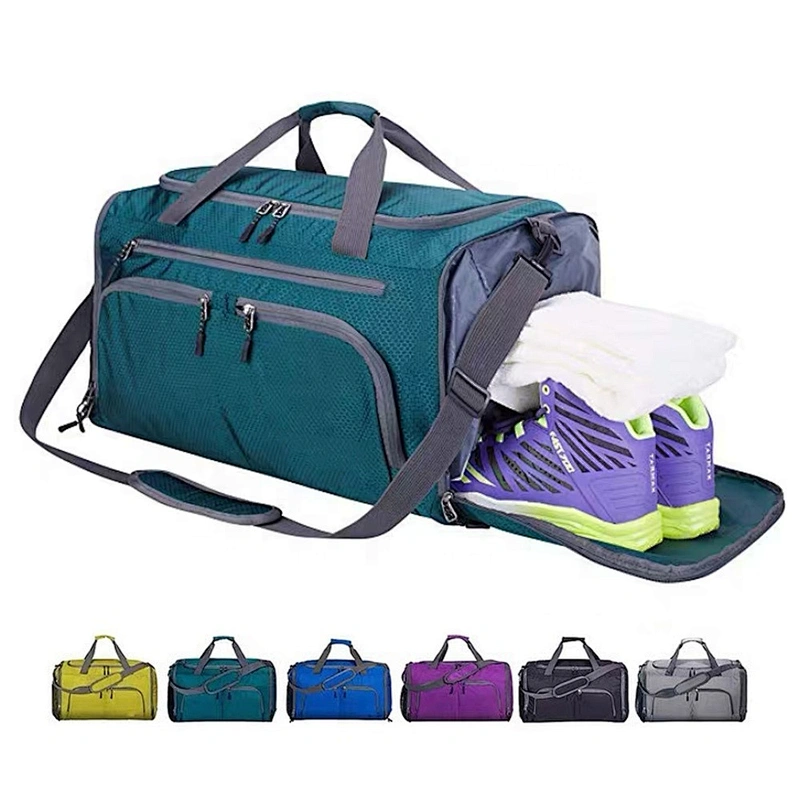 Wholesale Fashion Small Duffle Gym Sports Mens Travel Bag multi pocket sport foldable duffle bag for travel fitness gym
