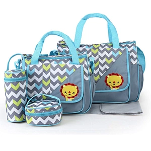 NEWEST 5pcs/set mummy travel high quality tote baby shoulder diaper bags durable nappy bag mummy mother baby bag