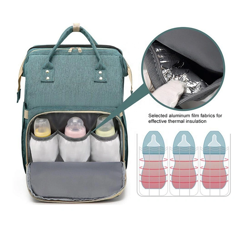 Multifunctional Custom Mommy Baby Diaper Bag Large Capacity Mummy Backpack Bags baby organizer Diaper bag bed for mothers