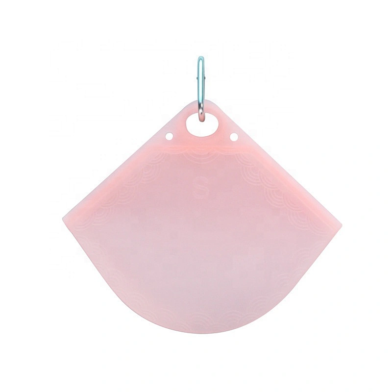 Pollution-proof Face Cover Holder Bags Temporary Clip MASKing Container Food Grade Silicone Facemasked Foldable Case Holder Bag