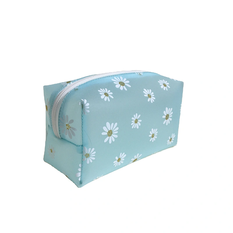 2020 NEW material daisy printing TPU clear Waterproof Women handbag Travel Makeup Organizer Cosmetic Bags
