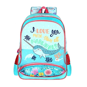 Lovely cartoon character school bags for backpack girl