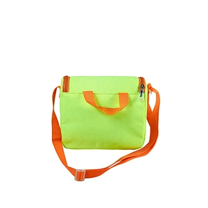 High quality insulated cooler box bags deliver lunch food delivery with custom logo thermal fluorescent green fabric for kids