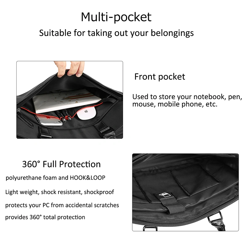 new design custom logo laptop briefcase bag fashionable cross body nylon laptops bag 15.6 inch waterproof for men