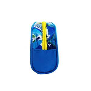 wholesale hot sell Cute Simple melange soccer students Packing cute kids School Office Pencil Pouch Case Bag for school boy