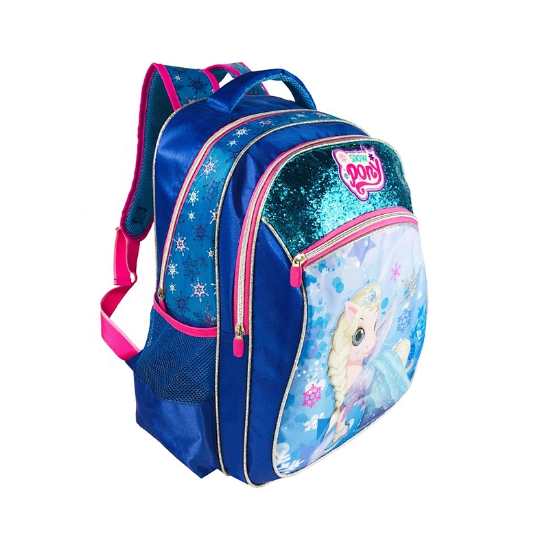 2020 New design Wholesale customized Glitter Prince Backpack school bags girls