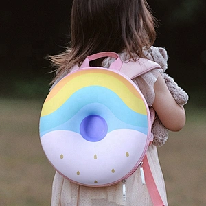 Circular type unique design non-slip and lightweight easy to grasp children school bags backpack