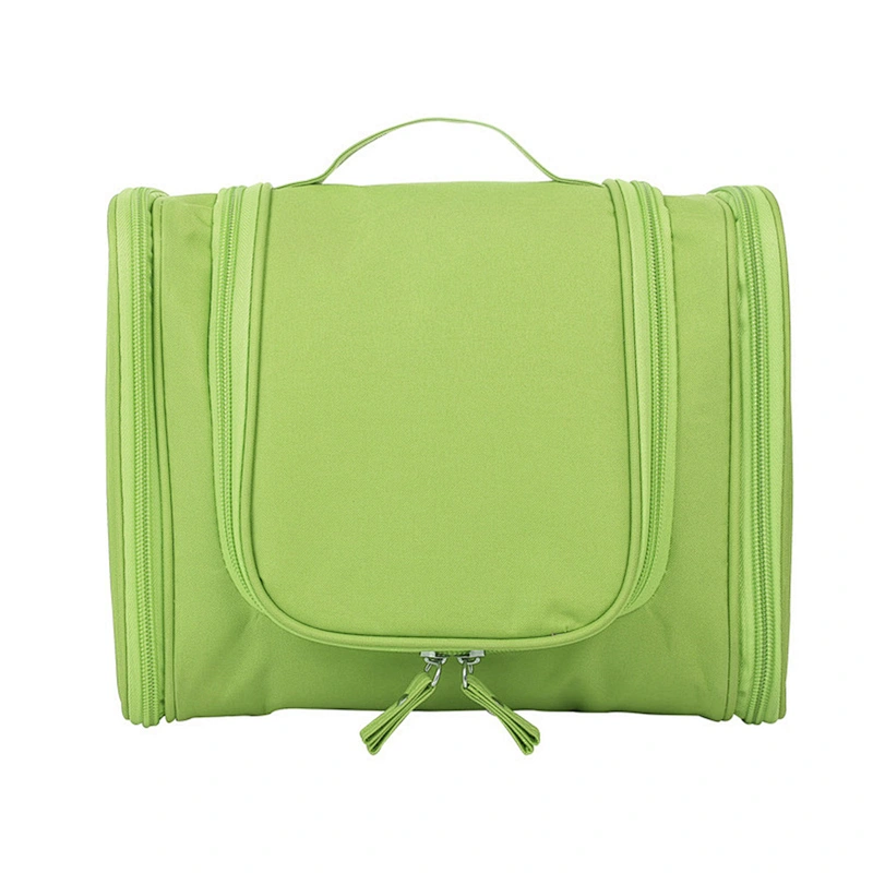2020 Blue Custom Makeup Bag Cosmetic Portable Waterproof Double Open Bag Cosmetic For Women