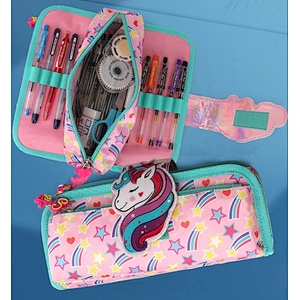 cartoon printing RACING CARS China factory wholesale cartoon printed polyester pencil case Cute stationery bag large capacity