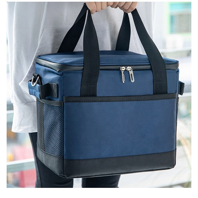 Beach grocery thermal food delivery Foldable Insulated Food Warmer Lunch Insulated Cooler bag Heated Thermal Food Delivery Bag