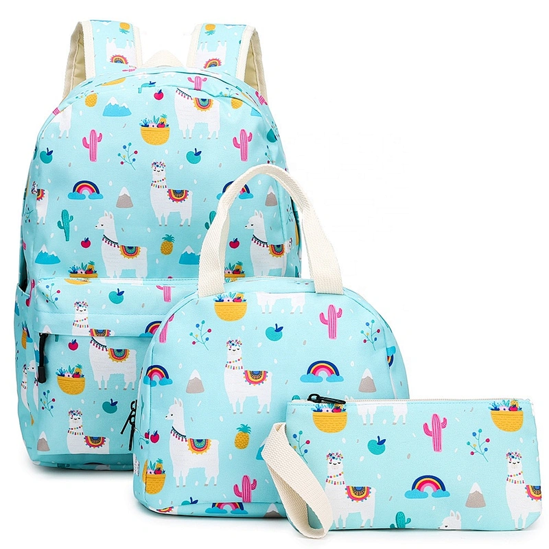 Teen Girls Backpack School Book Bag Set with Lunch Box and Pencil Case for Kids and Children