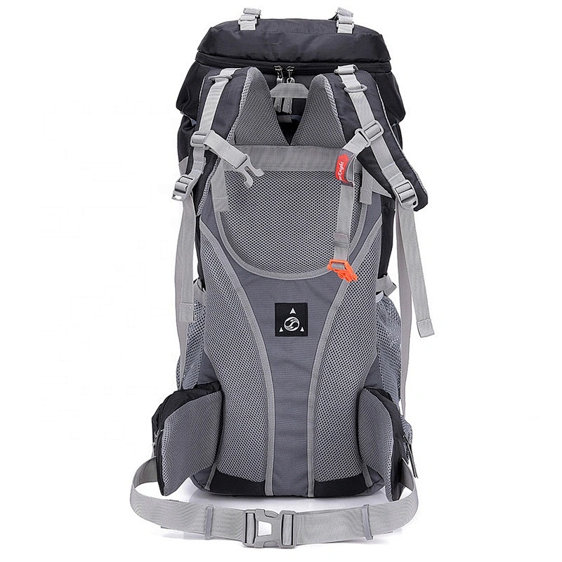 Waterproof 60/65 Liter hiking backpack travel bag with Rain Cover for Outdoor Camping premium material  mountaintop backpack