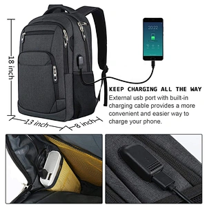Large Capacity Waterproof USB Charging  Business Backpack travel backpack Camping & Hiking Men Male Laptop Anti Thief Backpack