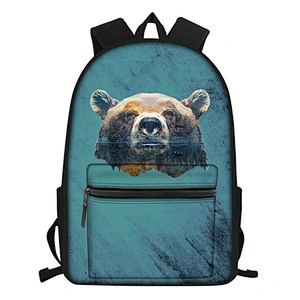 3d Stuffed Clear Animal Print Cartoon Doll Theme Backpack 2020 New fashion trend