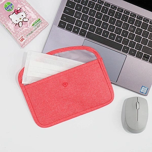 Wholesale Portable Transparent Dust Proof Face Masking Storage Bag Case Portable contracted