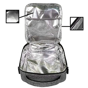 outdoor with lunch or pizza durable Ice Cooler Insulated Aluminium lunch bag