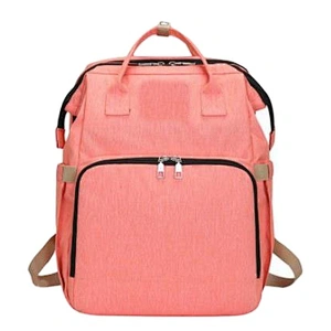 2020 New Portable Folding  Mummy Bag Multifunctional Fashionable Large Capacity Outing Burden-Reducing Diaper Bag Backpack