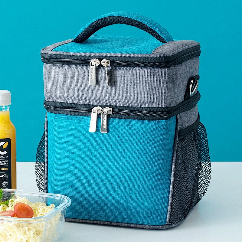 Custom Outdoor Large capacity Waterproof Picnic Insulated Lunch Cooler Bag Portable Insulated Tote Bag Thermal Cooler Lunch Bag