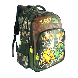 Dinosaur backpack 2020 bag Wholesale schoolbag School bags for age 14 students teenagers kids bag three compartments