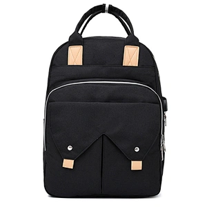Fashion Teenage Bag Woman Stylish Black Girl Lady Backpack Fashion new style