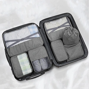 Classic Style Travel Packing Cube Set 7pcs/set Clothes Organizer Luggage Storage Bag