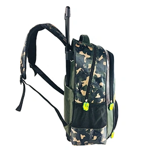 3-6 Grades Children Animal Dinosaur School Bags Kids Travel Rolling Luggage Trolley School Backpack 2 Wheels Child Book Bag