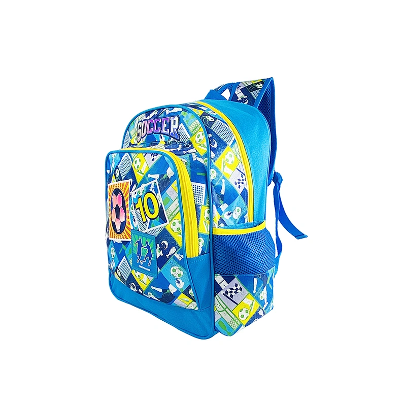 Wholesale cheap High quality waterproof mochilas cartoon soccer children backpack school bags for boys kids student book bags