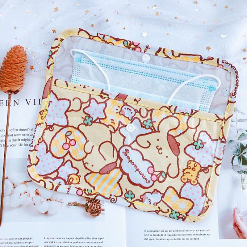 Travel outdoor fabric face masking organizer storage bag portable unisex masking case holder