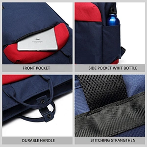 Customization Men and women backpack canvas fashion student school bag 14 inch computer bag backpack travel backpack