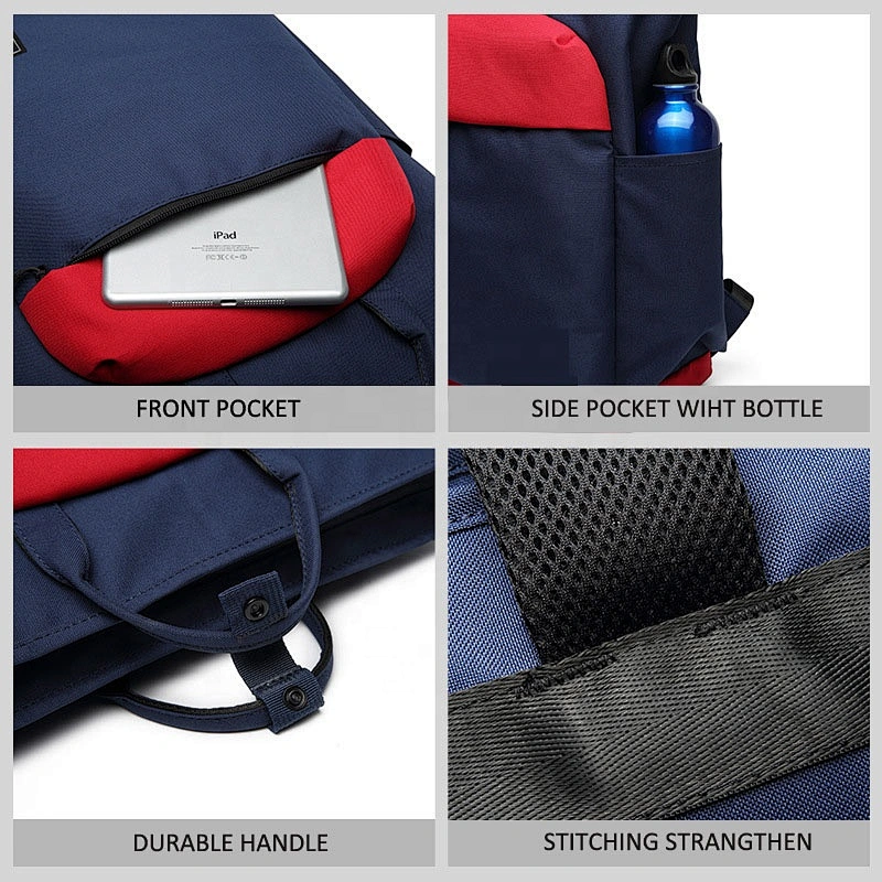 Customization Men and women backpack canvas fashion student school bag 14 inch computer bag backpack travel backpack