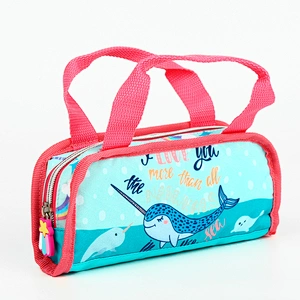 Factory custom print small mesh promotion gift PVC pencil bag