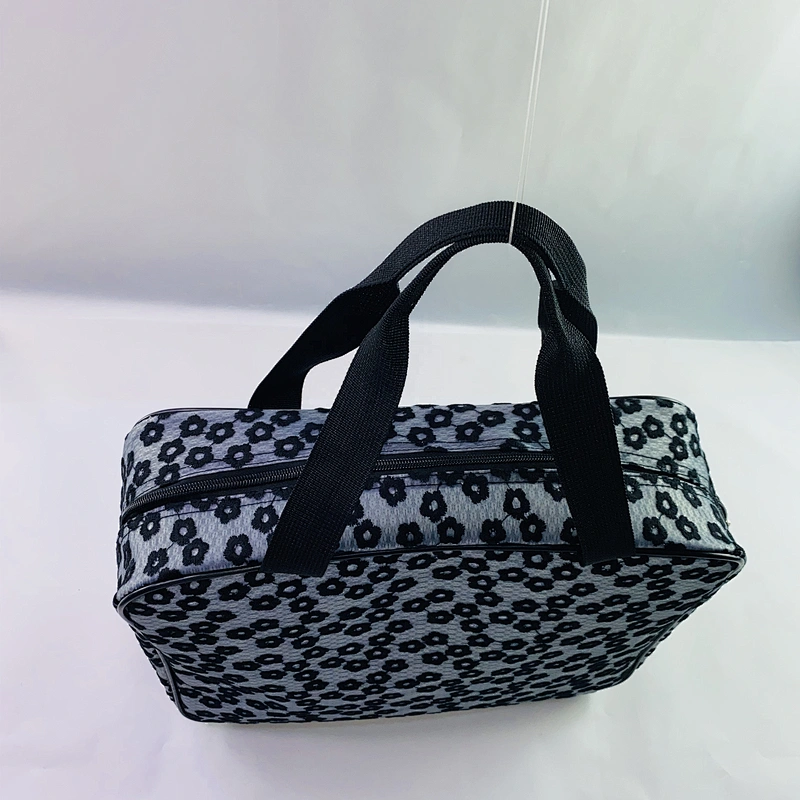 Factory OEM daisy embroidery tpu wholesale cute purses Handbags popular cosmetics bags for women with handle