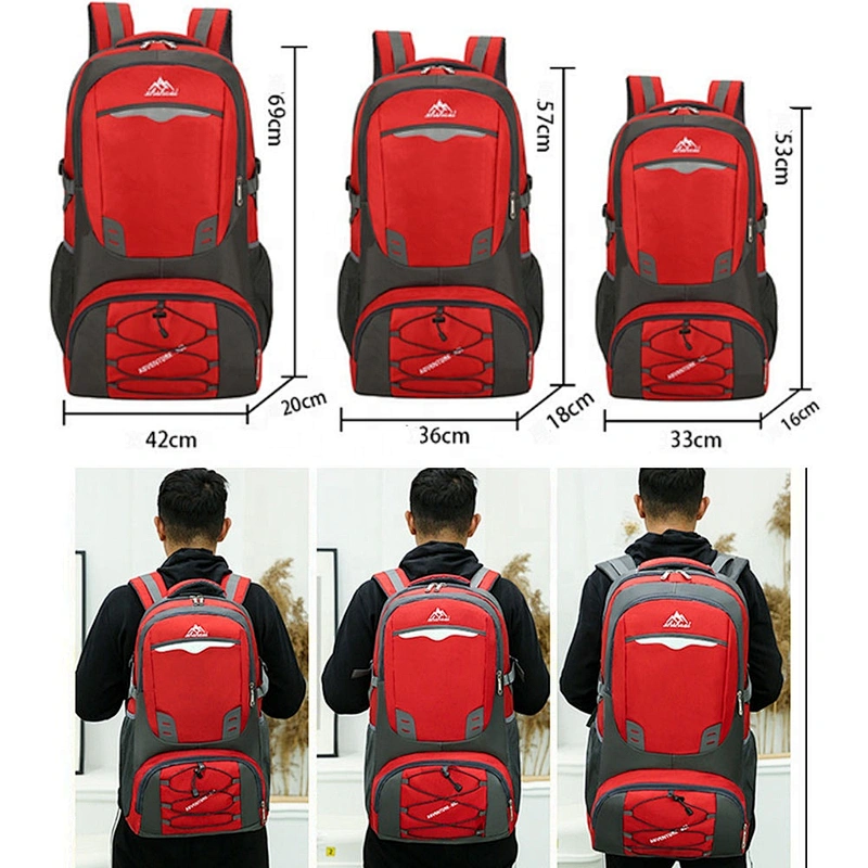 Men's Large Hiking Mountaineering Backpack Climbing Hiking Backpack Camping Backpack Sport Outdoor Rucksack Bag