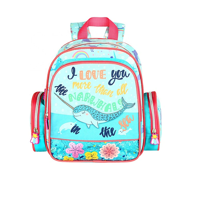 OEM Custom Logo Kindergarten school Backpack Polyester Cheap Promotion Boy Girl Child Kids school bags