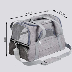 Amazon Hot Seller Soft-Sided dog pet carrier Airline Approved Portable  Travel Carry Bag Folding Pet Carrier Travel pet bag