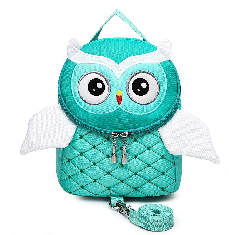 Custom wholesale cute Baby Toddlers safety Backpack Harness Kid Owl Anti Lost School Bags with anti lost leash strap animal sign