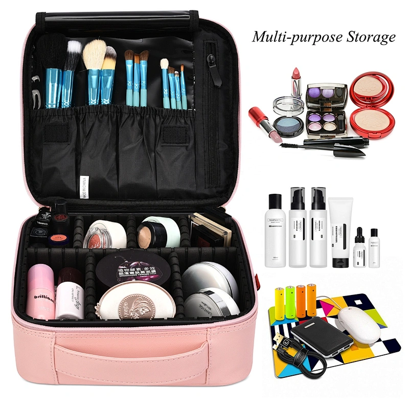 Custom Waterproof Pu Marble Travel Makeup Bag Private Label White Cosmetic Cases Printed Organization Toiletry Bags With Handle