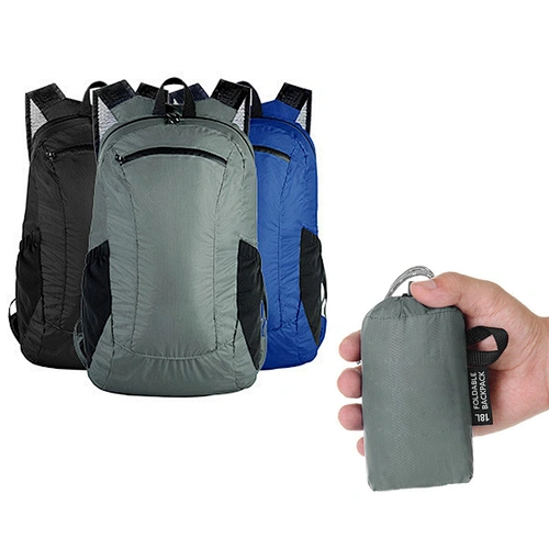 Low MOQ Portable backpack foldable lightweight waterproof travel bag camping hiking backpack