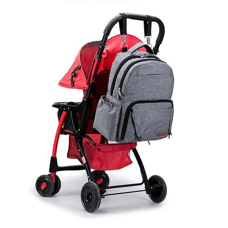 Packing customized Waterproof super daddy computer backpack apricot Baby Mummy Nappy Diaper Bag
