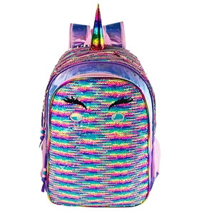 Manufacturers Glitter sequin Girls School Bags kids cartoon unicorn Backpack gift bag for Children